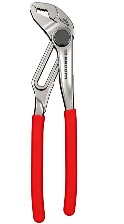 Facom multigrip tang met doorgestoken scharnier en snelle vergrendeling pvc handgreep 250mm - 181B.25G