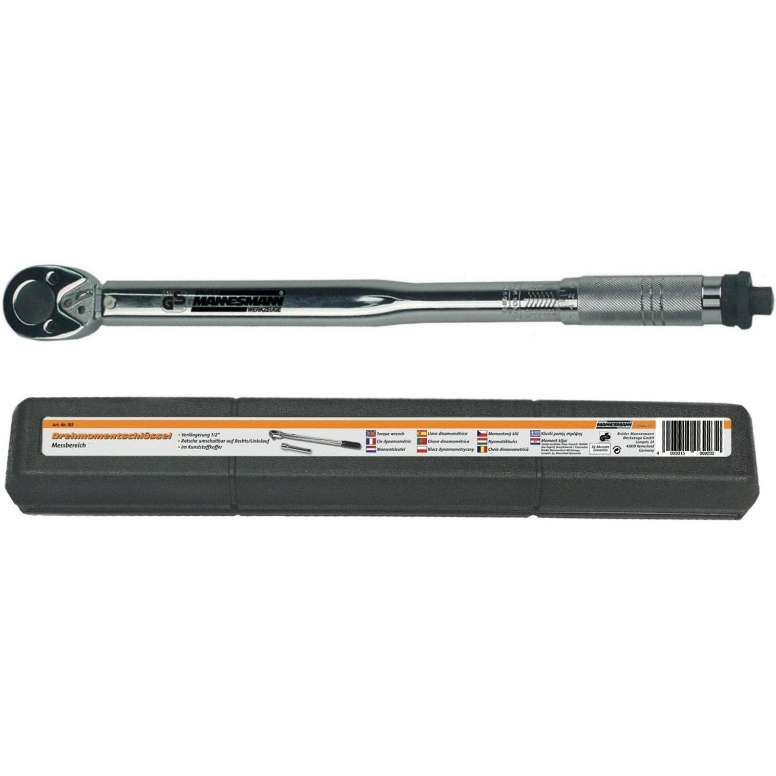 Brüder Mannesmann Momentsleutel 40-210 Nm 1/2 (Hobby) - 183