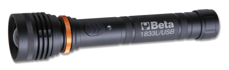 Beta 1833 L/Usb-Ultra Heldere Led Zaklamp - 018330054