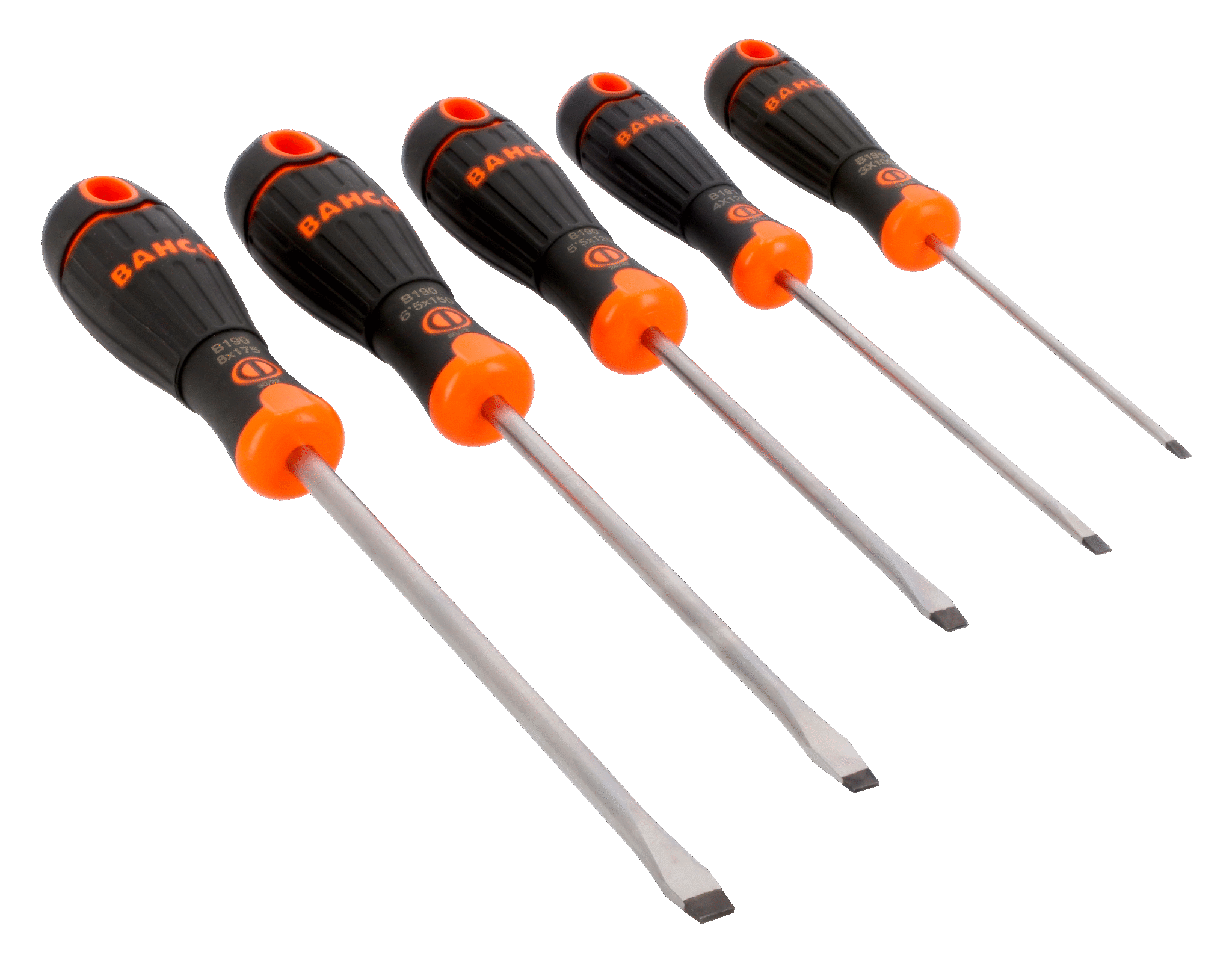 Bahco Schroevendraaierset Fit | rubber greep | gleuf 5-delig B219.045