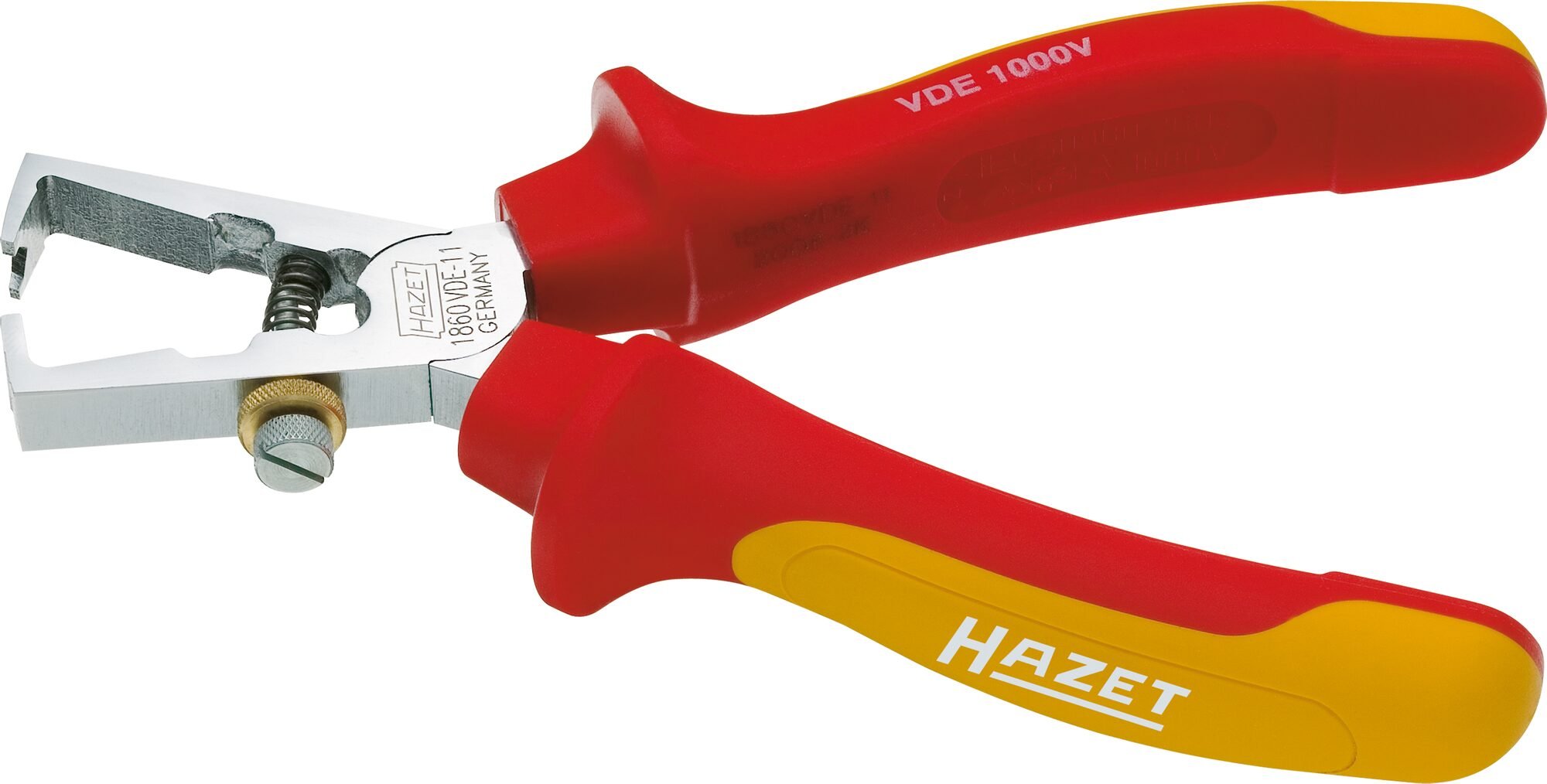 HAZET Kabelstriptang · geïsoleerd 1860VDE-11 · Lengte: 160 mm