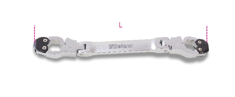 Beta Te openen knik-ringsleutels 187 12X13 - 001870012