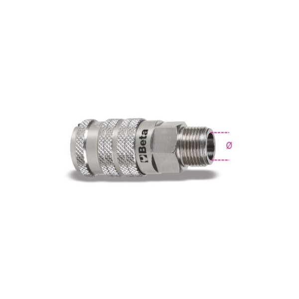 Beta 1917JM 1/2 Snelkoppeling | Aziatisch profiel | uitwendig draad | cylindrisch (BSP) - 019170412 019170412