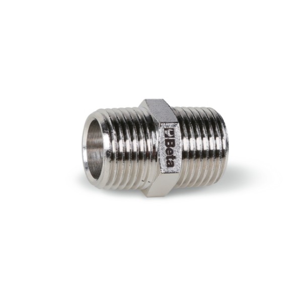 Beta 1918N 1/4x1/4 Verbindingsnippels met tapse draad (BSPT) - 019180300 019180300