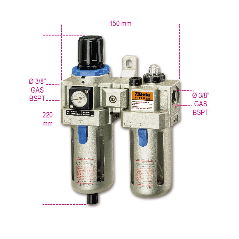 Beta Filter-reduceerventiel-olienevelaar 1919F3/8 - 019190350