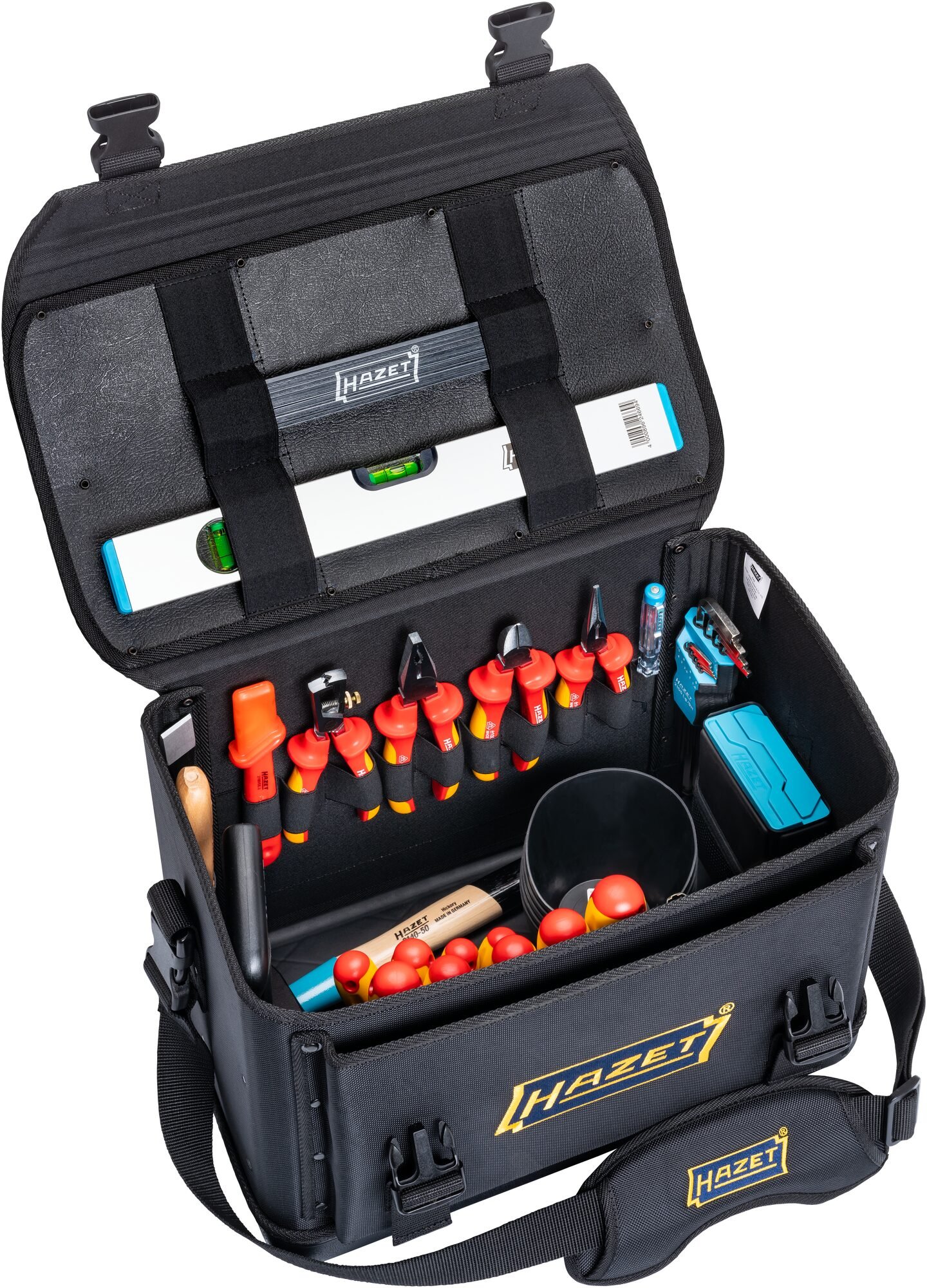HAZET Gereedschapstas · groot · met 89 gereedschappen 191T-2/89 · 89-delig · 0,4 x 2,5 - 0,8 x 4 · PH1 - PH3 · T20 - T30