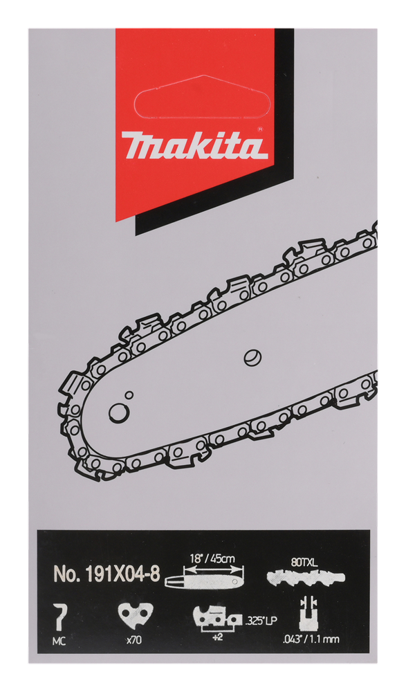 Makita Accessoires Zaagketting TXL80 450mm - 191X04-8 - 191X04-8