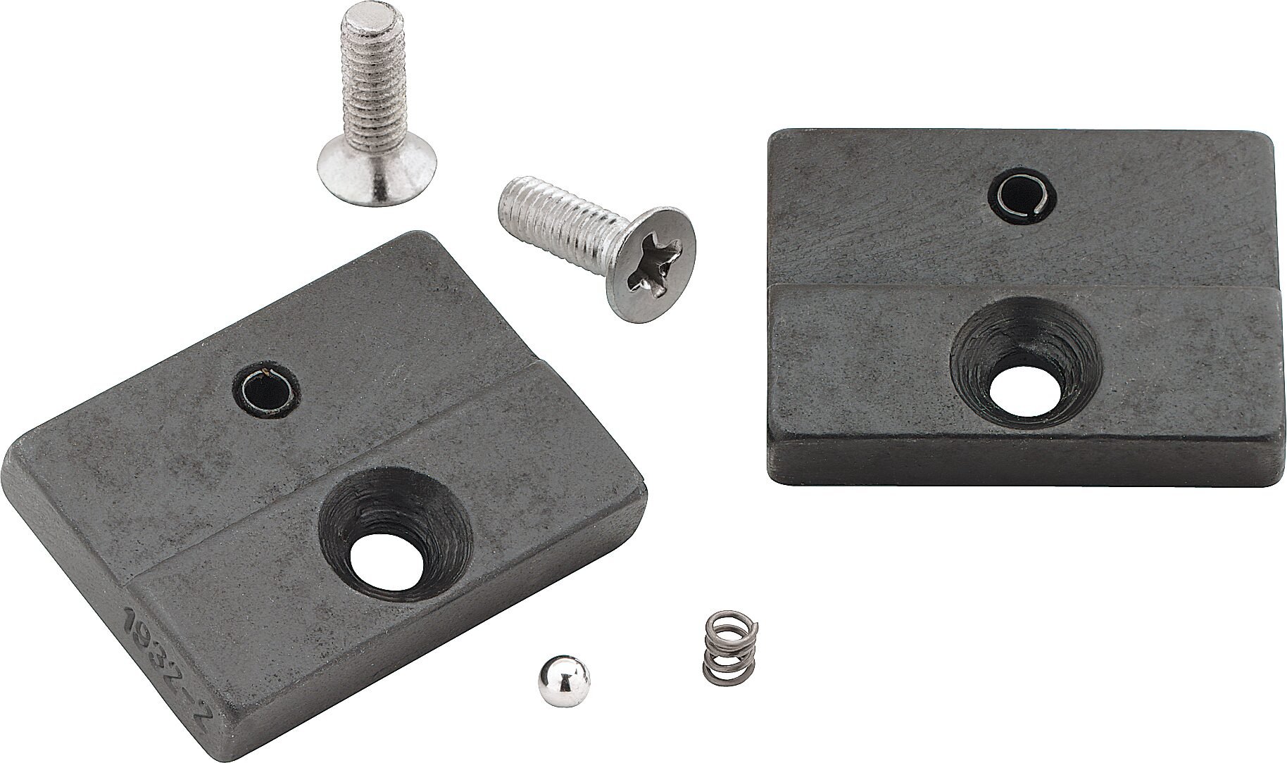 HAZET Reserveonderdelenset: 1 paar reparatiebekken · 30 mm breed · 2 schroeven · 2 spanhulzen 1932-2/6
