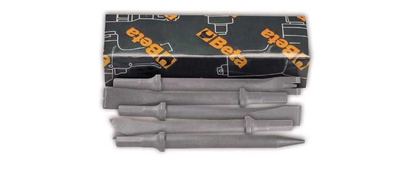 Beta 1940 e10/s-set 5 chisels for air hammers 1940E10/S5 - 019400050