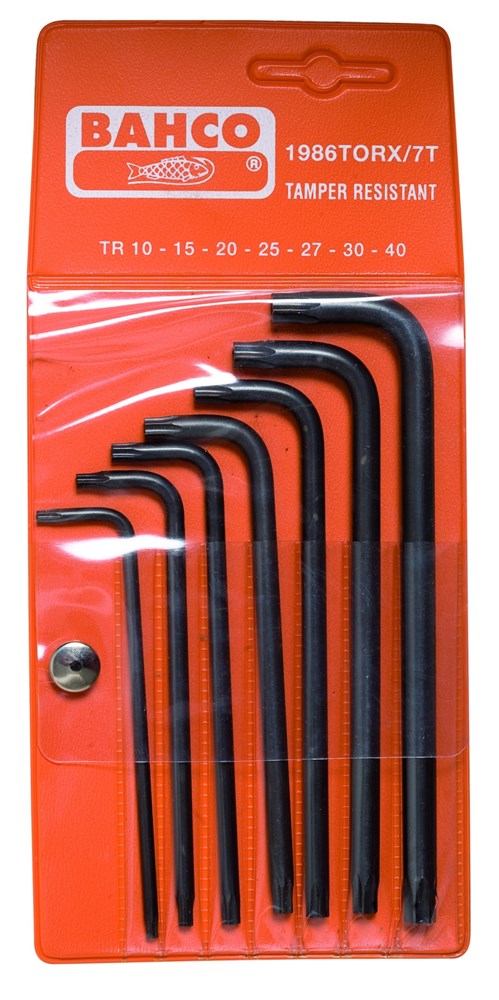 Bahco haakse stiftsleutel torx tam set 7 | 1986TORX/7T