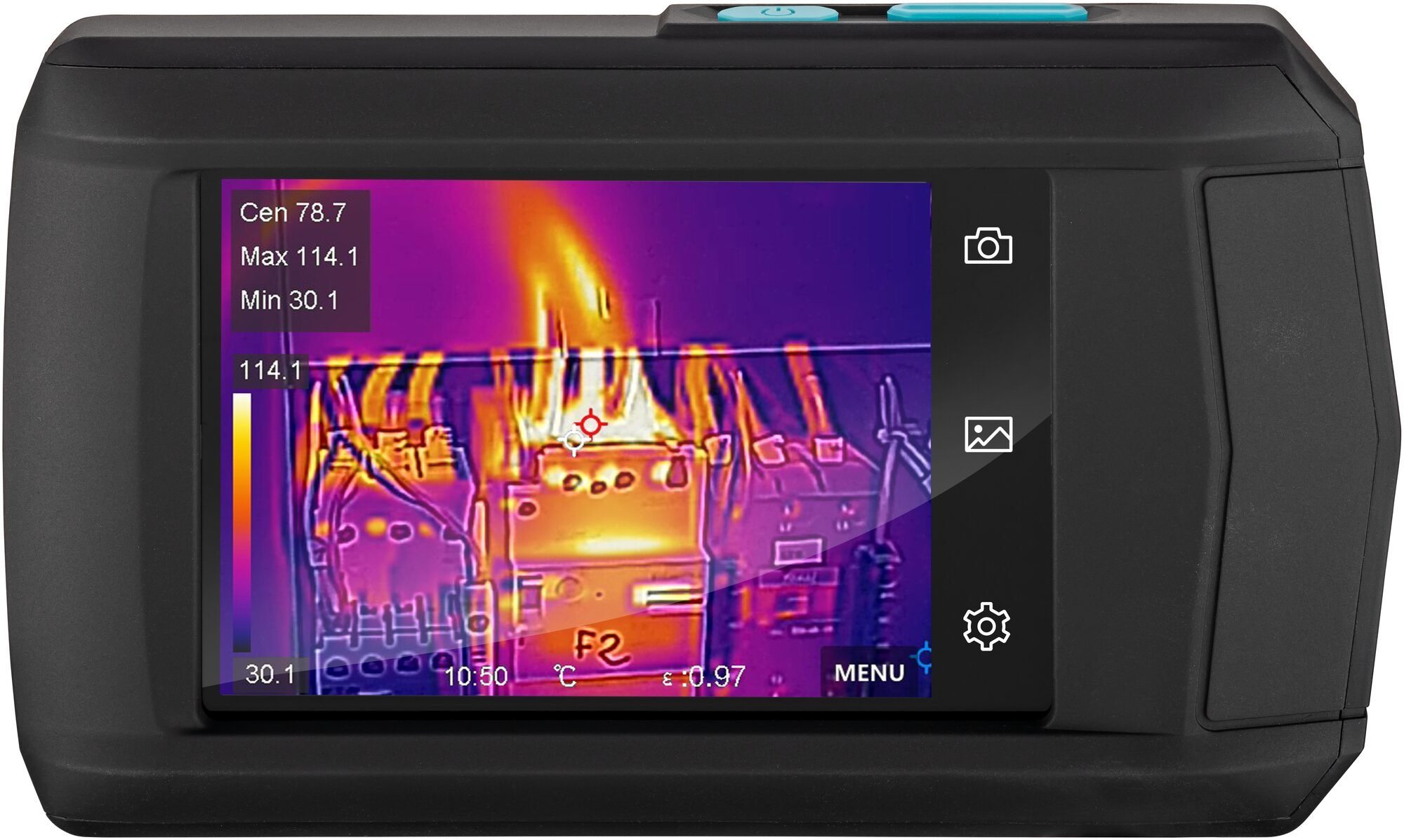 HAZET Warmtebeeldcamera 1992-2 · L x B x H: 139 mm x 85 mm x 24 mm
