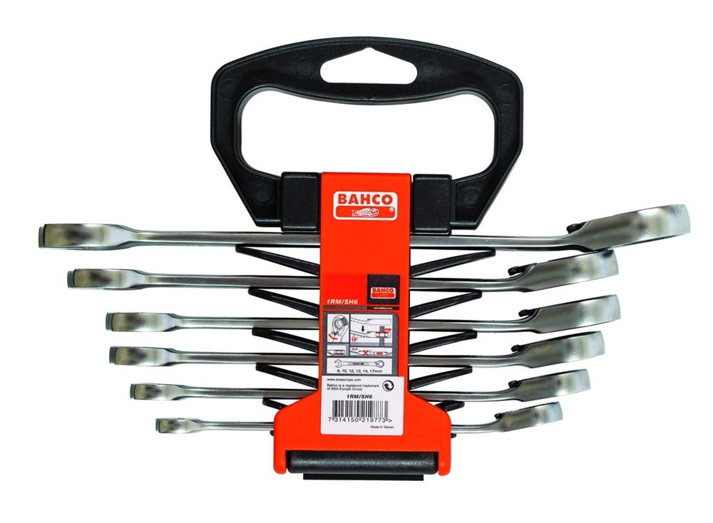 Bahco Steekringratelsleutel set - 8,10,12,13,14,17. | 1RM/SH6