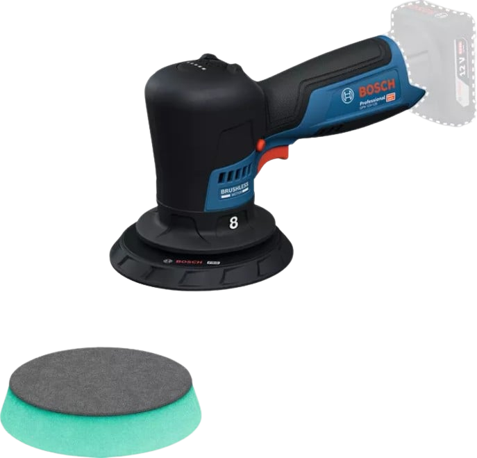 Bosch Blauw GPX 12V-125 Polijstmachine | Zonder accu's en lader - 06019L4100