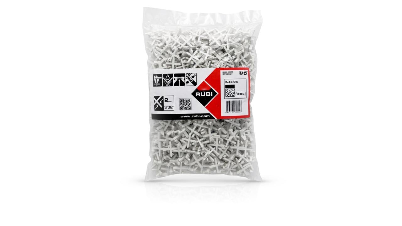 Rubi Tegelvoegkruisjes | 2 mm | Doos 1000 st 02000