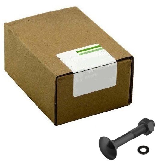 Blackline Slotbout+Moer+Sluitring Hcp Zwart M8X100 | 25 stuks 6904.11.18100