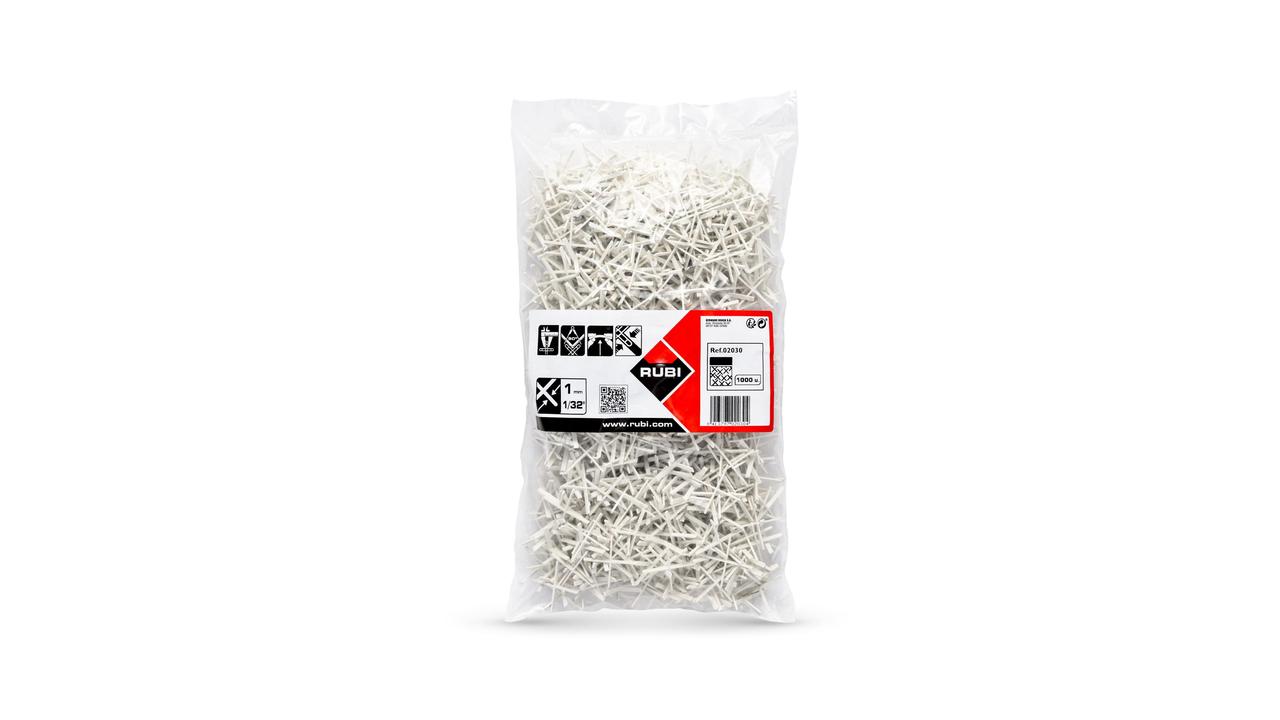 Rubi Tegelvoegkruisjes | 1 mm | Doos 1000 st 02030