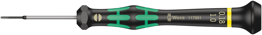 Wera 2035 Kraftform Micro Zaagsnede Schroevendraaier, 0.18 x 1.0 x 40 mm - 1 stuk(s) - 05117991001