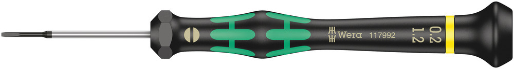 Wera 2035 Kraftform Micro Zaagsnede Schroevendraaier, 0.20 x 1.2 x 40 mm - 1 stuk(s) - 05117992001