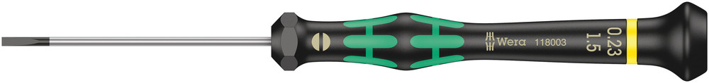 Wera Elektriciens-schroevendraaier | 1,5 mm klinglengte 60 mm | 1 stuk - 05118003001 05118003001