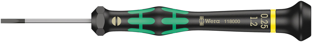 Wera 2035 Kraftform Micro Zaagsnede Schroevendraaier, 0.25 x 1.2 x 40 mm - 1 stuk(s) - 05118000001