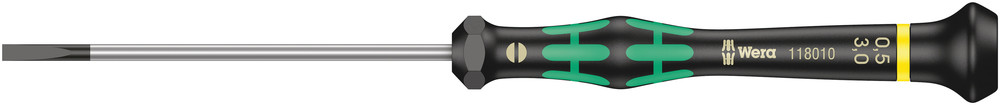 Wera 2035 Kraftform Micro Zaagsnede Schroevendraaier, 0.50 x 3.0 x 80 mm - 1 stuk(s) - 05118010001