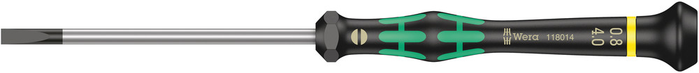 Wera 2035 Kraftform Micro Zaagsnede Schroevendraaier, 0.80 x 4.0 x 80 mm - 1 stuk(s) - 05118014001