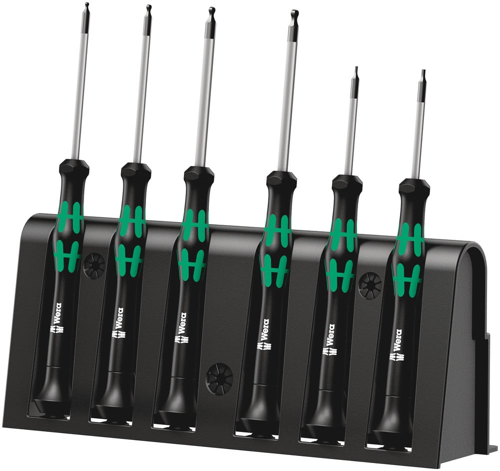 Wera 2052/6 Micro-schroevendraaierset + houder, 6 -delig - 1 stuk(s) - 05118156001
