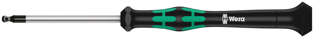 Wera 2052 Kraftform Micro Zeskant-Kogelkop Schroevendraaier, 1.3 x 60 mm - 1 stuk(s) - 05118089001