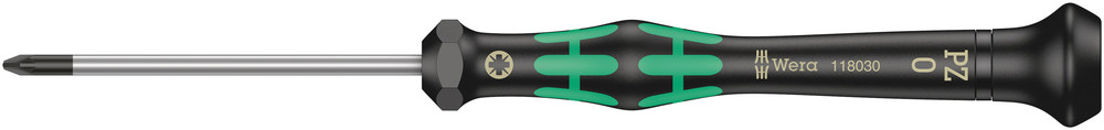 Wera 2055 PZ Kraftform Micro Pozidriv Schroevendraaier, PZ 0 x 60 mm - 1 stuk(s) - 05118030001