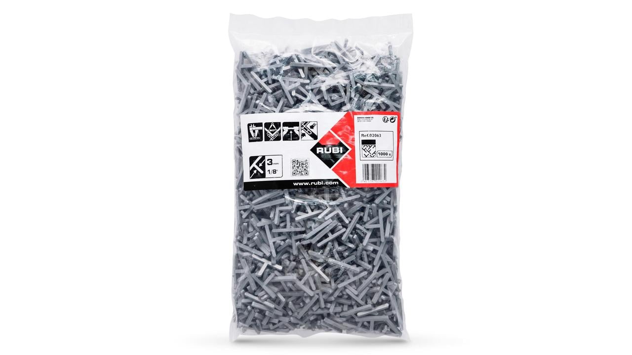 Rubi T-Stukjes | 3 mm | Doos 1000 st 02063