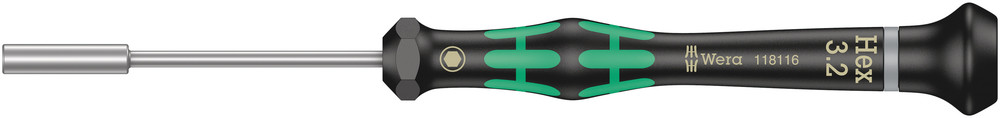 Wera 2069 Kraftform Micro Dopschroevendraaier, 3.2 x 60 mm - 1 stuk(s) - 05118116001 afbeelding