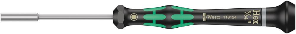 Wera 2069 Kraftform Micro Dopschroevendraaier, 9/64 duim x 60 mm - 1 stuk(s) - 05118134001 afbeelding 1