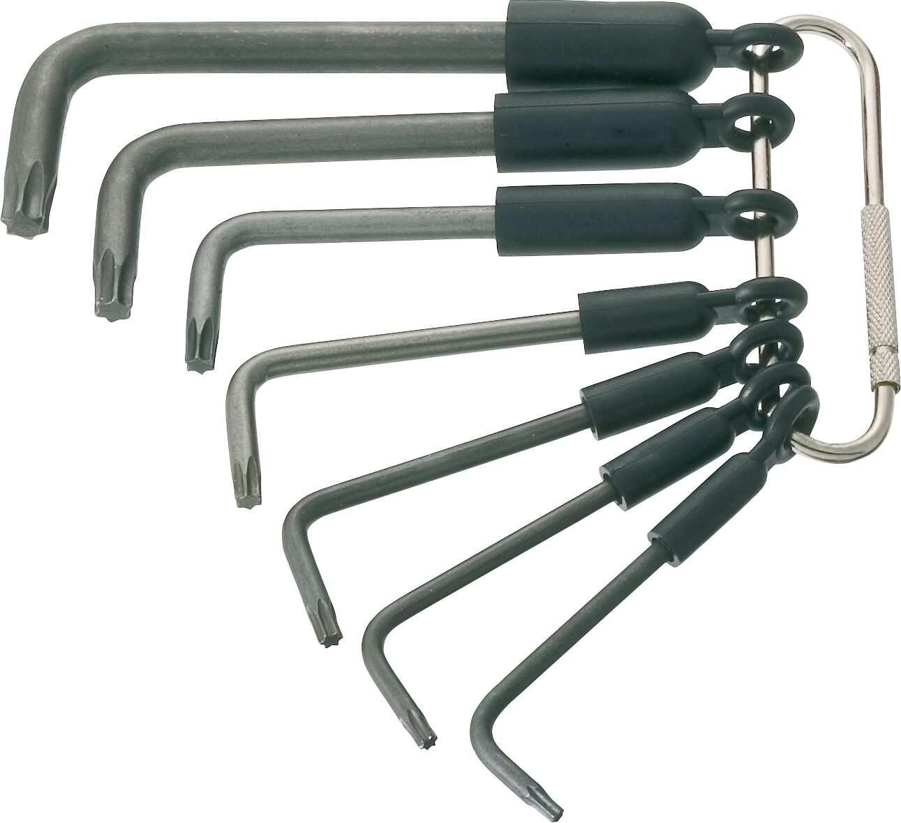 HAZET Set met haakse schroevendraaiers 2115-T/7R · Binnen-TORX®-profiel · 7-delig · T8 · T10 · T15 · T20 · T25 · T30 · T40