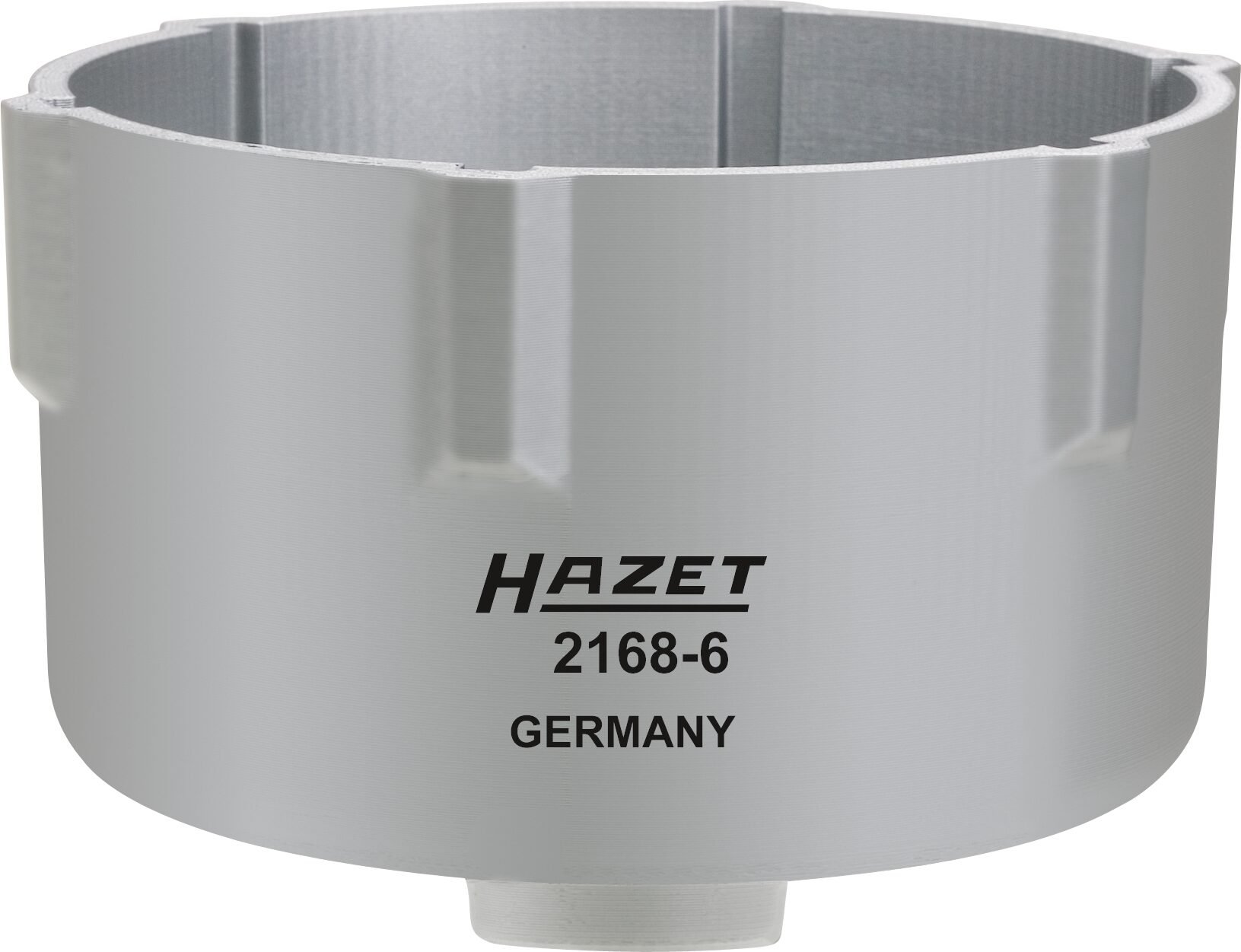 HAZET Brandstoffilter-demontagegereedschap 2168-6 · 3/8 inch (10 mm) vierkant hol · Ribbelprofiel · 117,5 mm