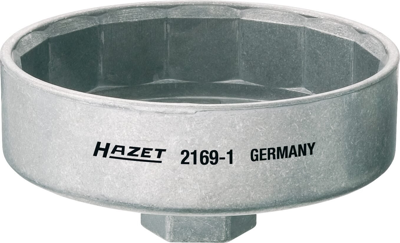 HAZET Oliefitersleutel 2169-1 · 1/2 inch (12,5 mm) vierkant hol · Buiten-15-kant-profiel · SW 92 mm