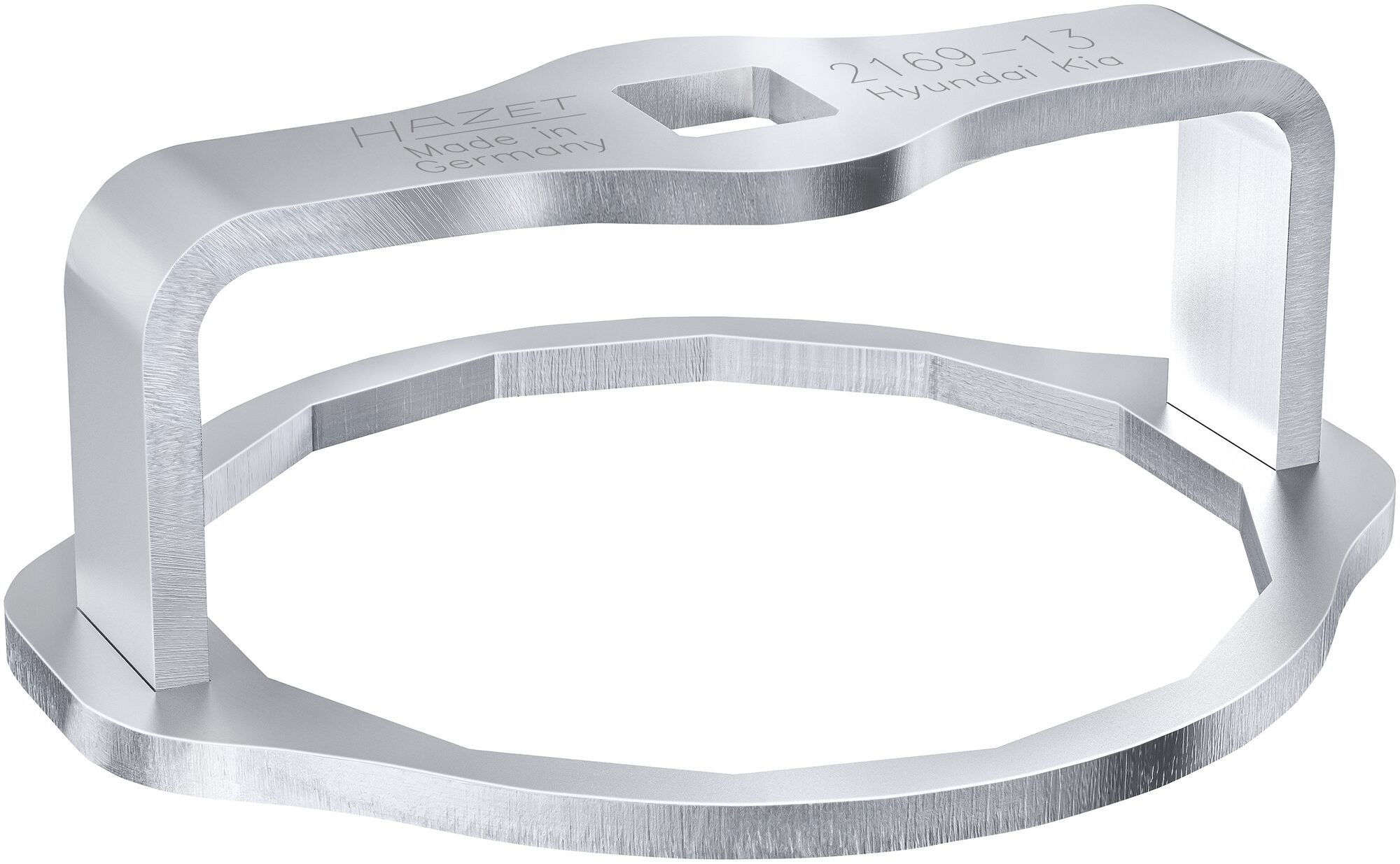HAZET Oliefitersleutel 2169-13 · 1/2 inch (12,5 mm) vierkant hol · Buiten-14-kant-profiel · SW 80 mm