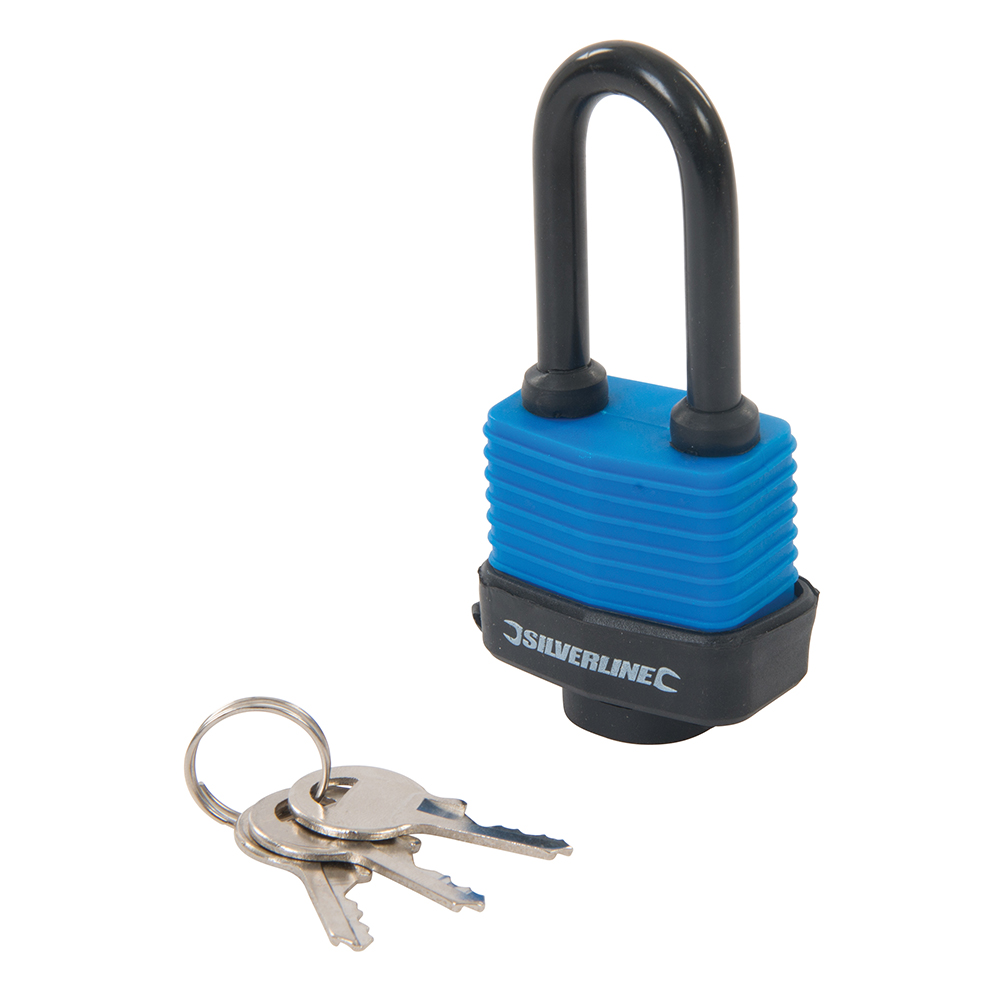 Silverline Weerbestendig hangslot met lange schakel | 48 mm - 218458
