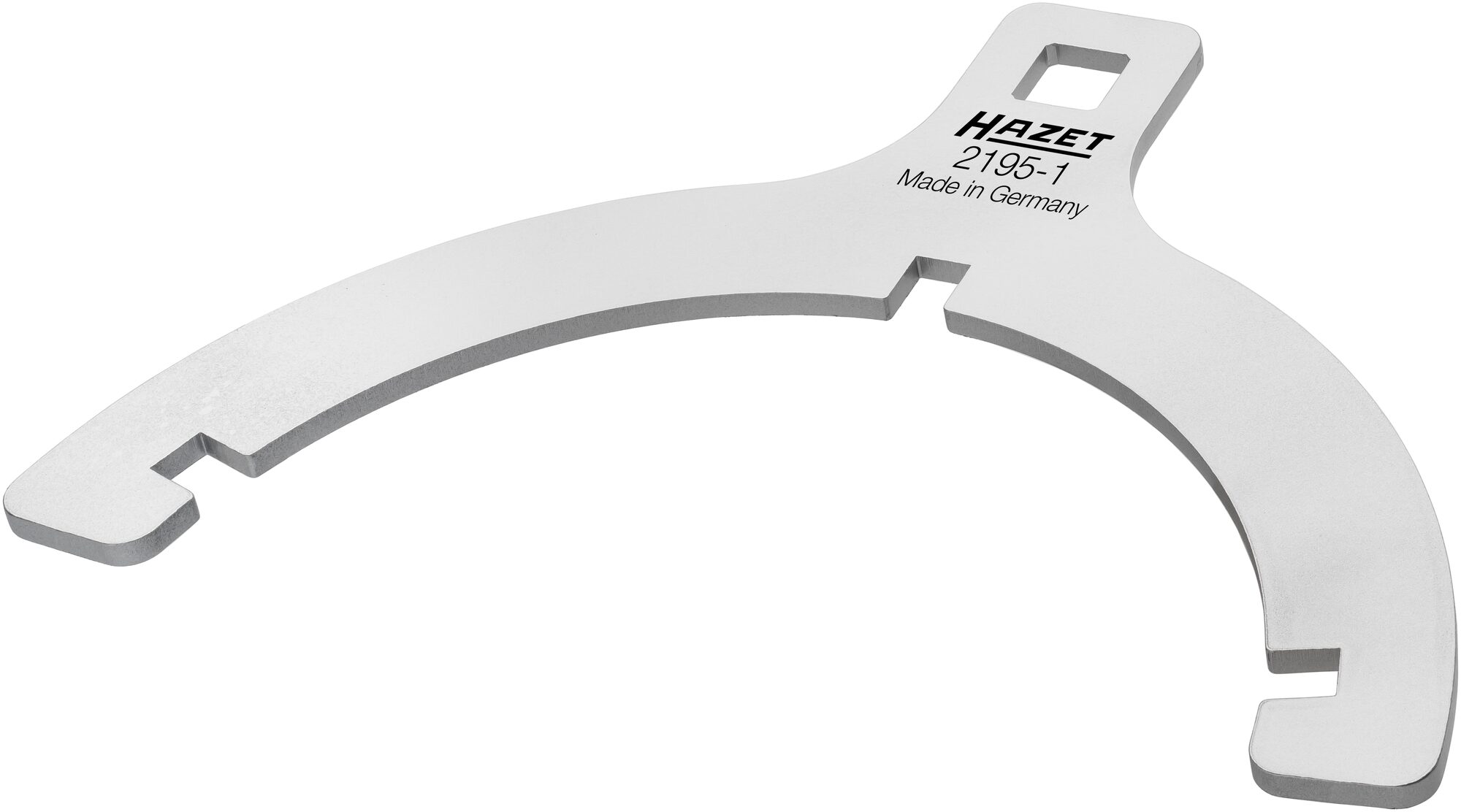 HAZET Filterpatroonsleutel 2195-1 · 1/2 inch (12,5 mm) vierkant hol · Ribbelprofiel · 192 mm