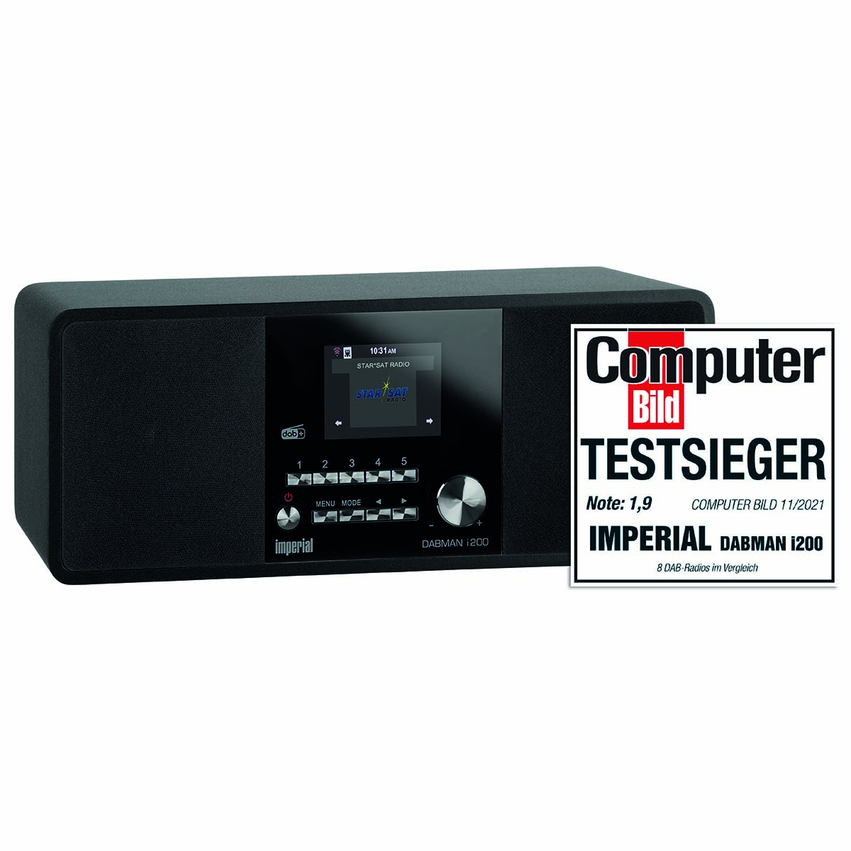 Imperial DABMAN i200 Multifunctionele Stereo Radio DAB+ / FM / Internet Zwart - 22-231-00