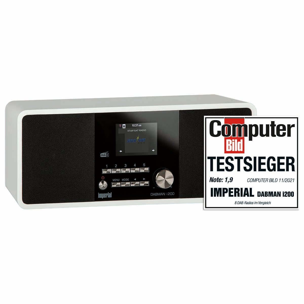 Imperial DABMAN i200 Multifunctionele Stereo Radio DAB+ / FM / Internet Wit - 22-232-00