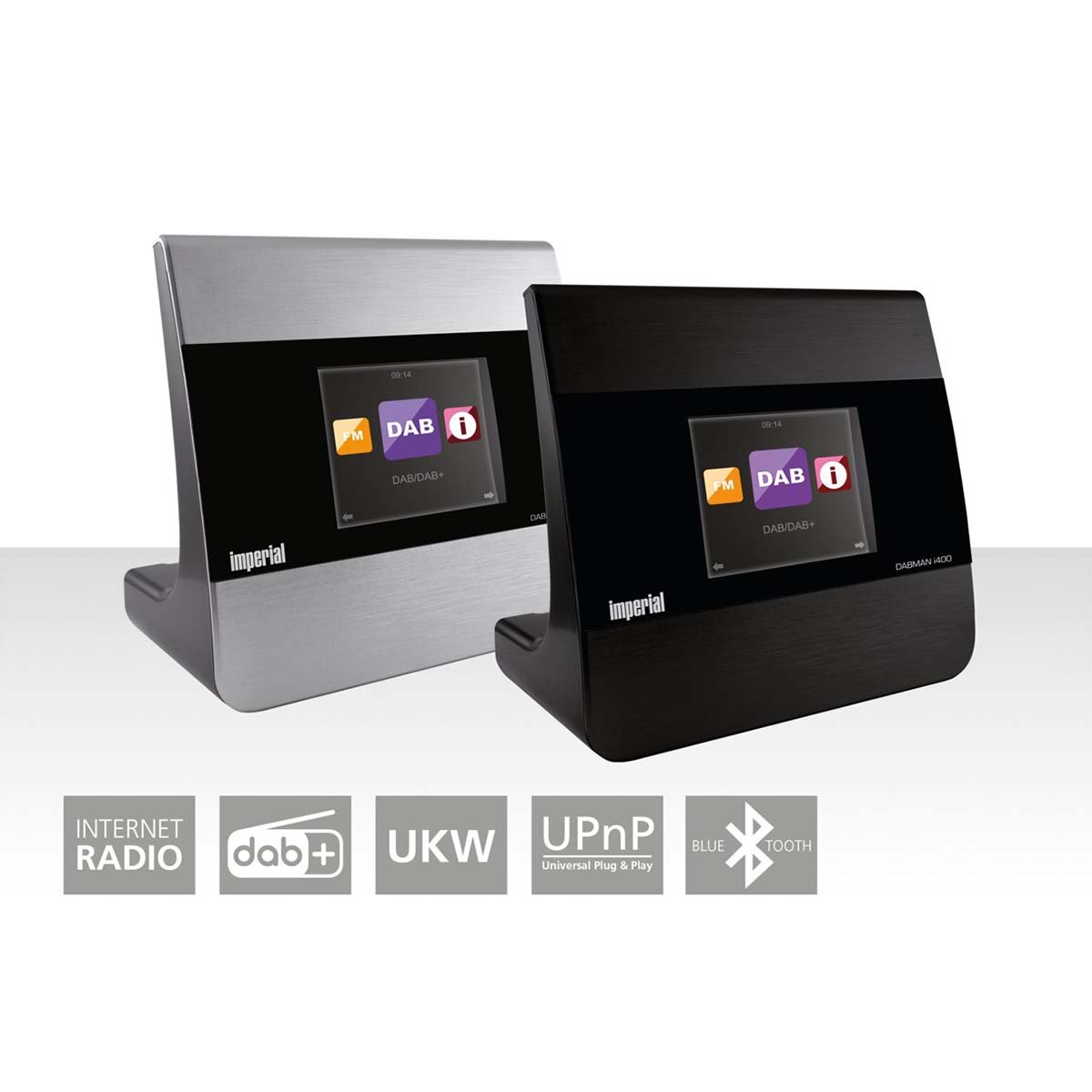 Imperial DABMAN i400 Compact Hybride Radio DAB+ / FM / Internet / Bluetooth Zilver - 22-240-00