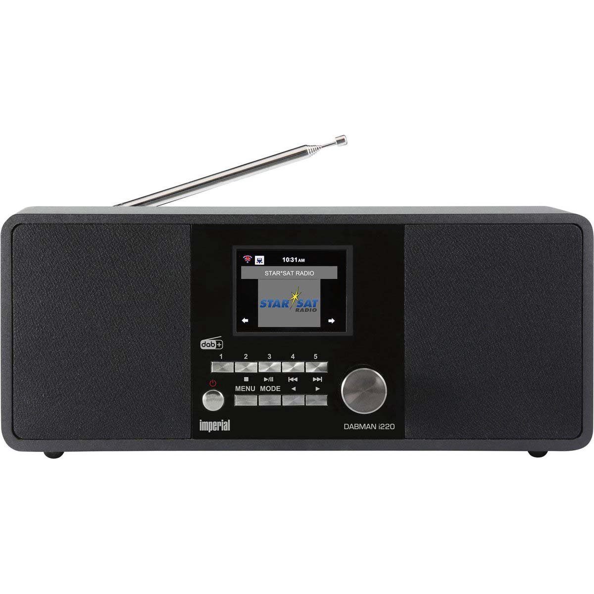 Nedis DABMAN i220 BT DAB+ / FM internetradio met bluetooth Zwart - 22-286-00