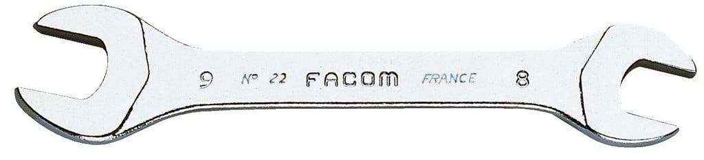 Facom steeksleutel 15° gebogen, metrisch 12x13 mm - 22.12X13