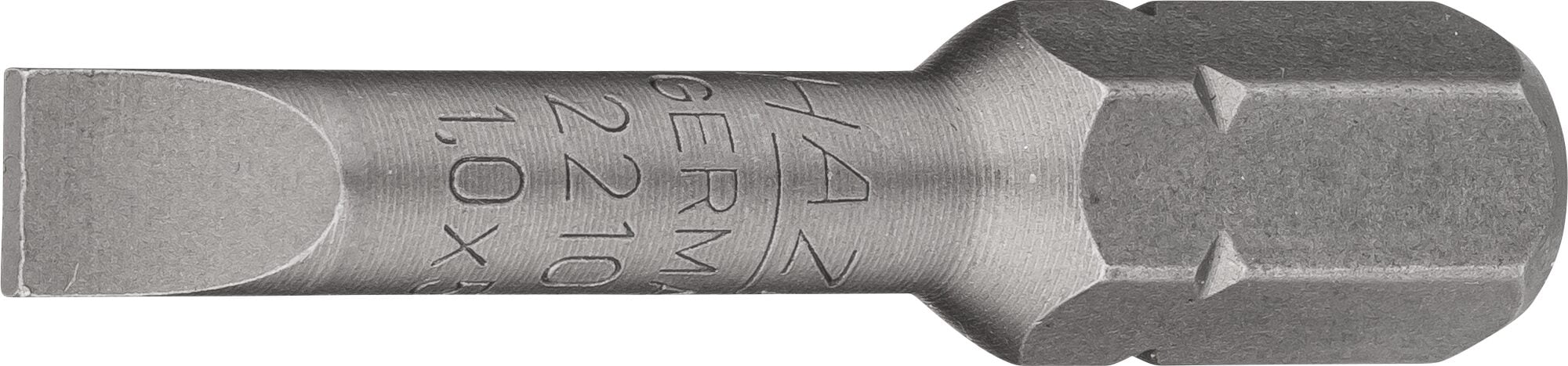 HAZET Bit 2210-9 · 5/16 inch (8 mm) zeskant massief · Sleufprofiel · SW 1 x 5,5 mm