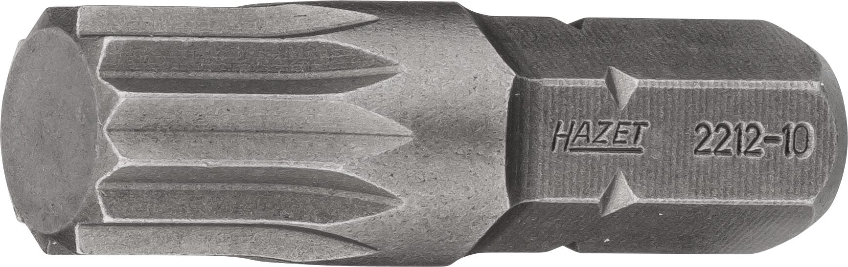 HAZET Bit 2212-10 · 5/16 inch (8 mm) zeskant massief · Binnenveeltandprofiel XZN · SW M10