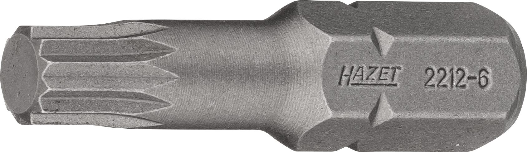 HAZET Bit 2212-6 · 5/16 inch (8 mm) zeskant massief · Binnenveeltandprofiel XZN · SW M6
