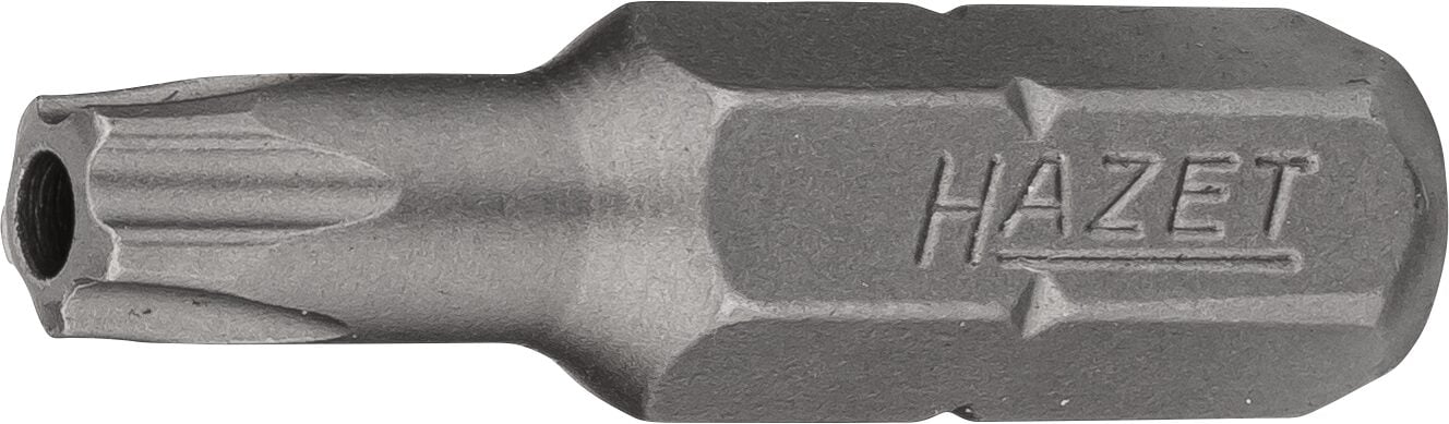 HAZET 5-sterren-bit 2225-25H · 1/4 inch (6,3 mm) zeskant massief · Binnen-5-ster-profiel met tap · SW 25H