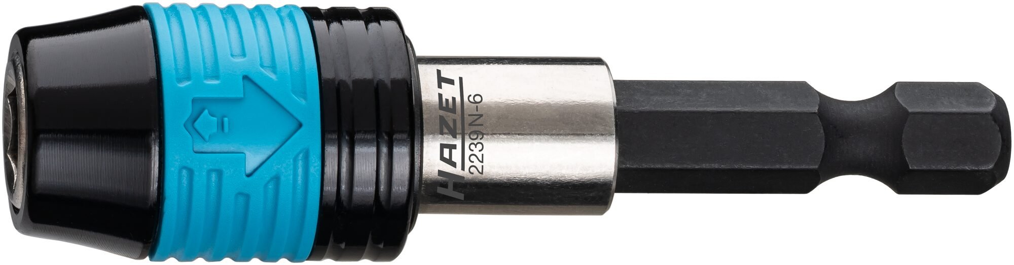 HAZET Adapter 2239N-6 · 1/4 inch (6,3 mm) zeskant massief · 1/4 inch (6,3 mm) zeskant hol · Lengte: 60 mm