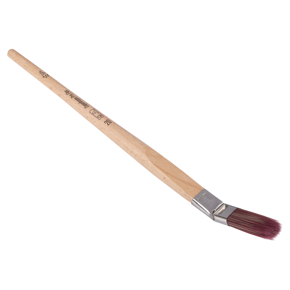 Copenhagen Pro Flex Gebogen Lyonpenseel | Maat 20 | Synthetisch haar | FSC houten steel - 23.123.20