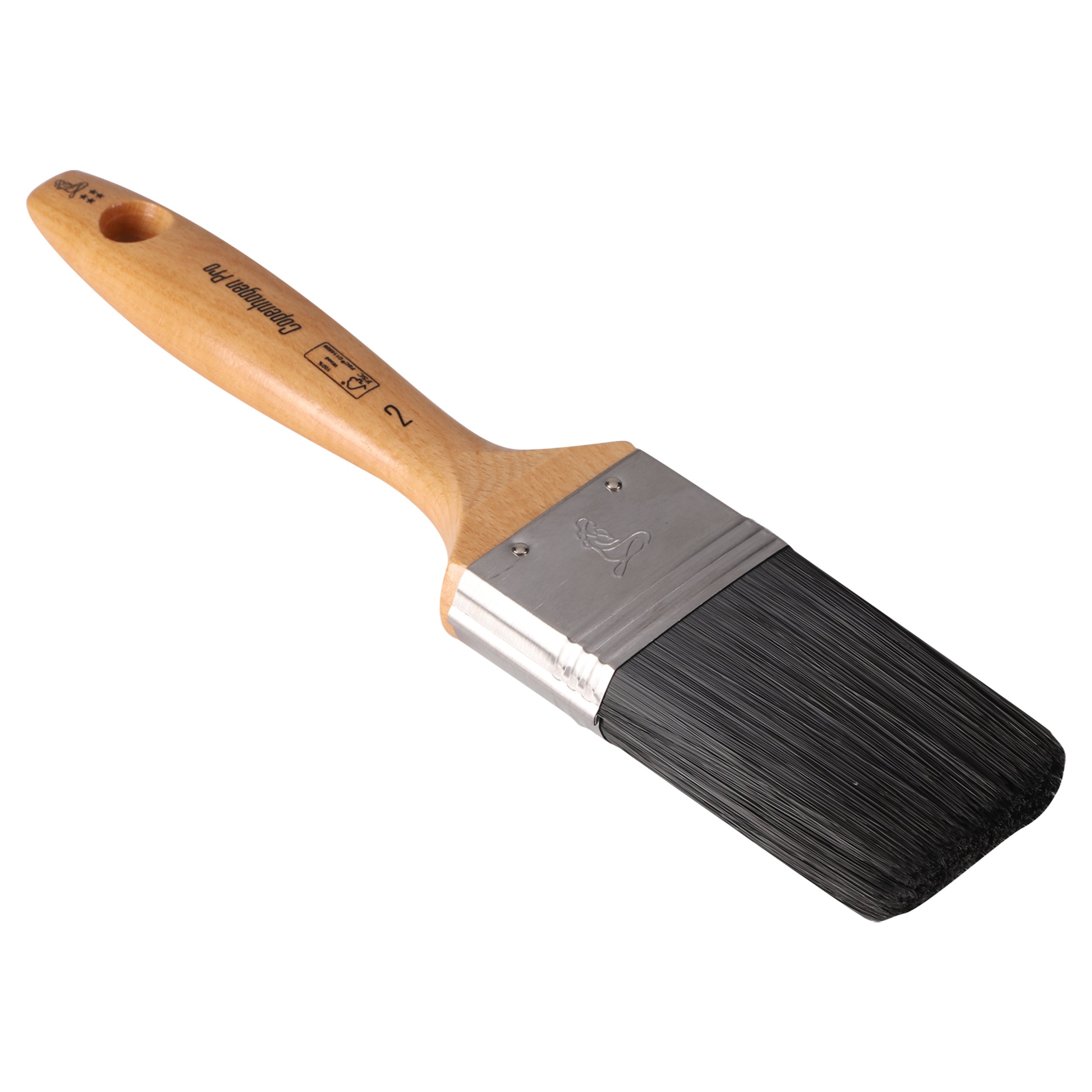 Copenhagen Pro platte kwast - maat 2 - synthetisch haar - FSC houten steel - 23.203.20